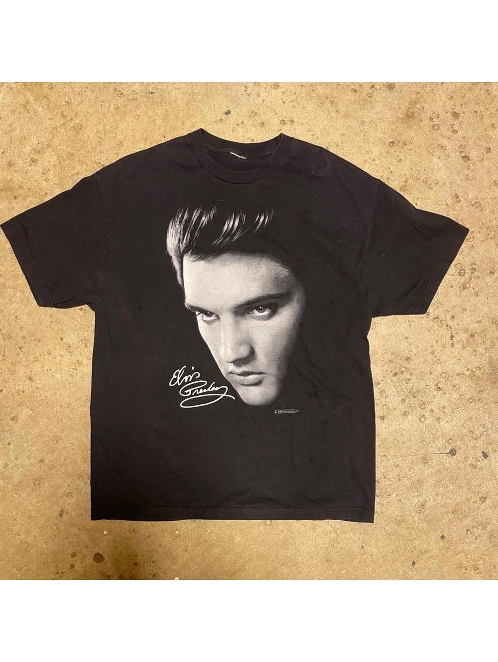 Vintage 2001 Elvis Presley Portrait Graphic Tee 🎸⚡